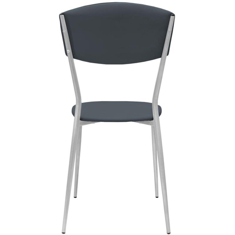 Стул РС01.00.23 разборный РС23-503П-05;искожа сераяCN 503П; каркас металлик