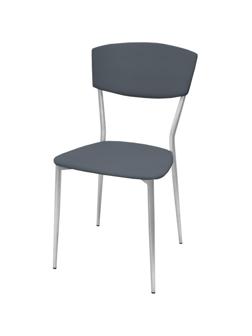 Стул РС01.00.23 разборный РС23-503П-05;искожа сераяCN 503П; каркас металлик