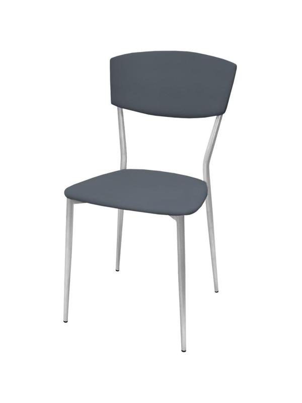 Стул РС01.00.23 разборный РС23-503П-05;искожа сераяCN 503П; каркас металлик