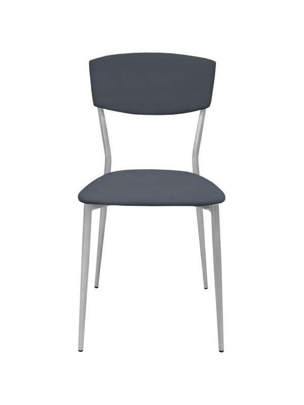 Стул РС01.00.23 разборный РС23-503П-05;искожа сераяCN 503П; каркас металлик