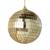 Украшение новогоднее подвесное Шар Золотой Блеск 8x8x8см 89186