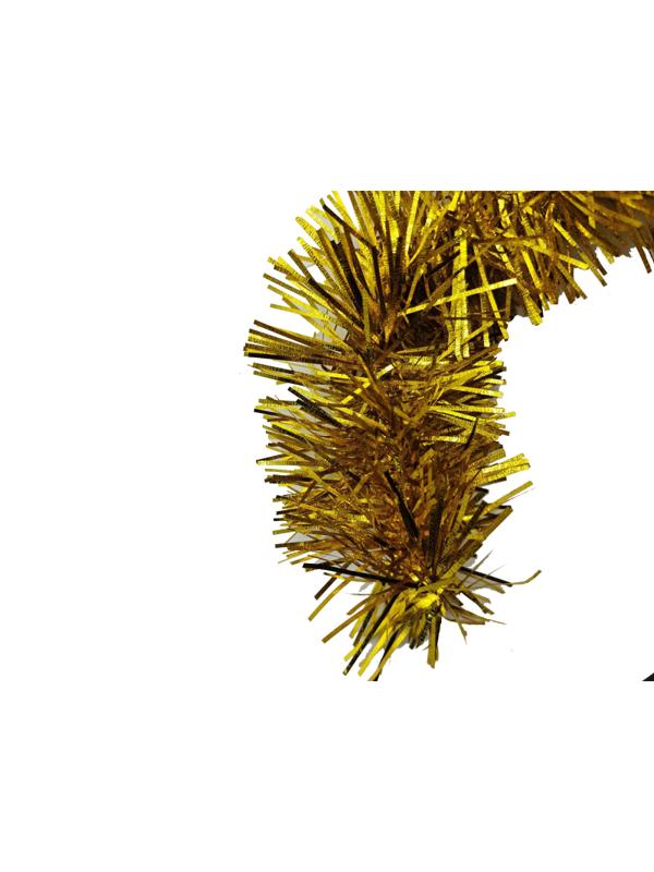Мишура новогодняя, 2м, диаметр 9 см, цвет: золото HD-CT022