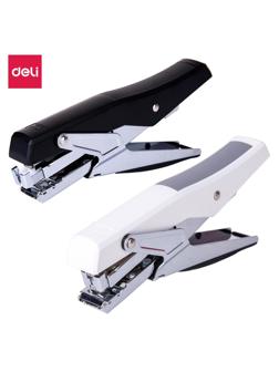 Степлер -плайер Deli E0329 24/6 26/6 (30листов) ассорти 100скоб коробка