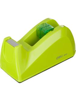 Диспенсер для клейкой ленты Deli E814, ABS-пластик, 120x57x60 мм, зеленый