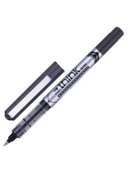 Роллер Deli Think, шарик 0,5 мм, линия 0,35 мм, черный EQ20020