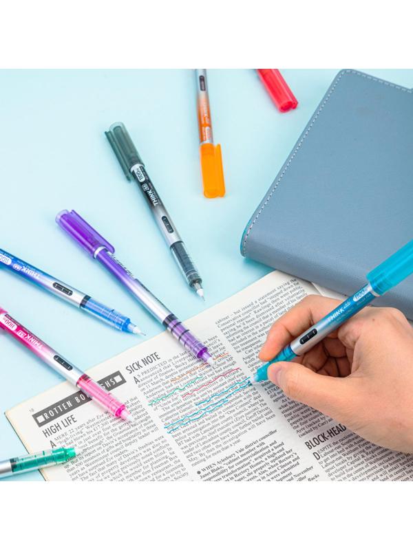 Набор роллеров Deli Think, шарик 0,5 мм, линия 0,35 мм, 8 цветов EQ300-8C