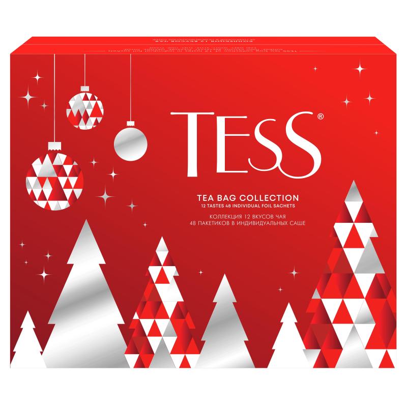 Чай Tess Happy Holidays ассорти пакетированный 12вкусовx4шт 81г