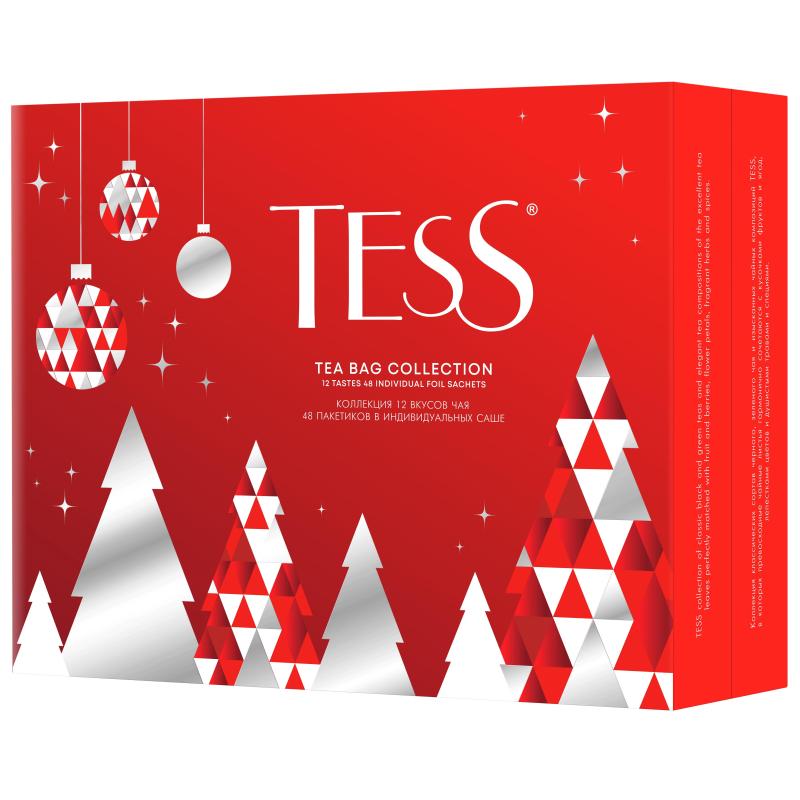 Чай Tess Happy Holidays ассорти пакетированный 12вкусовx4шт 81г