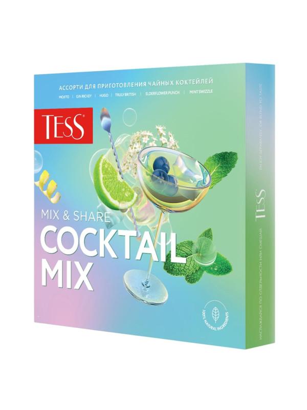 Чай Tess Coctail Mix ассорти пакетированный 4вкусаx5шт 30г