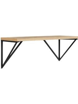 Полка KD настенная Калипсо-6, 1 ярус. каркас черный/ЛДСП дуб буратти