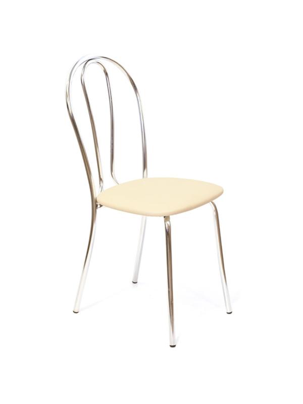 Стул для столовых UP_Венус каркас хром, к/з бежевый Z21