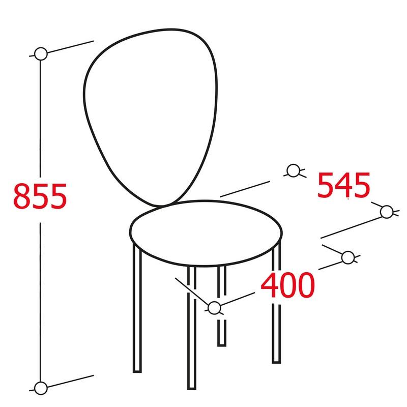 Стул для столовых UD_Вереск СМ7/6-05 карк сереб.металл, к/з бежевый К-009