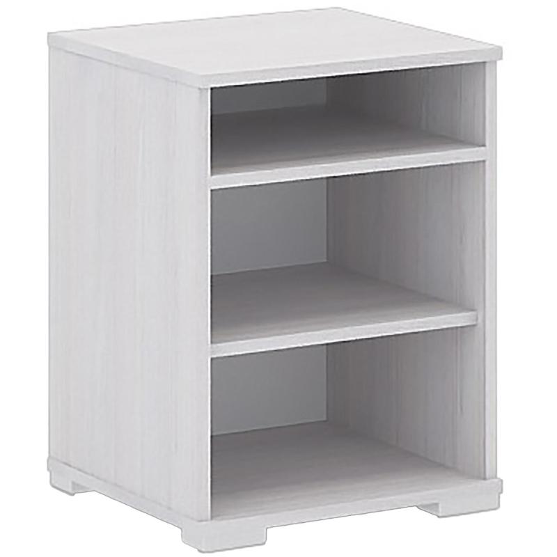 Тумба прикроватная NM_Сальма ТБ 021 (438х582х398)  МДФ бел.глянец/Анкор