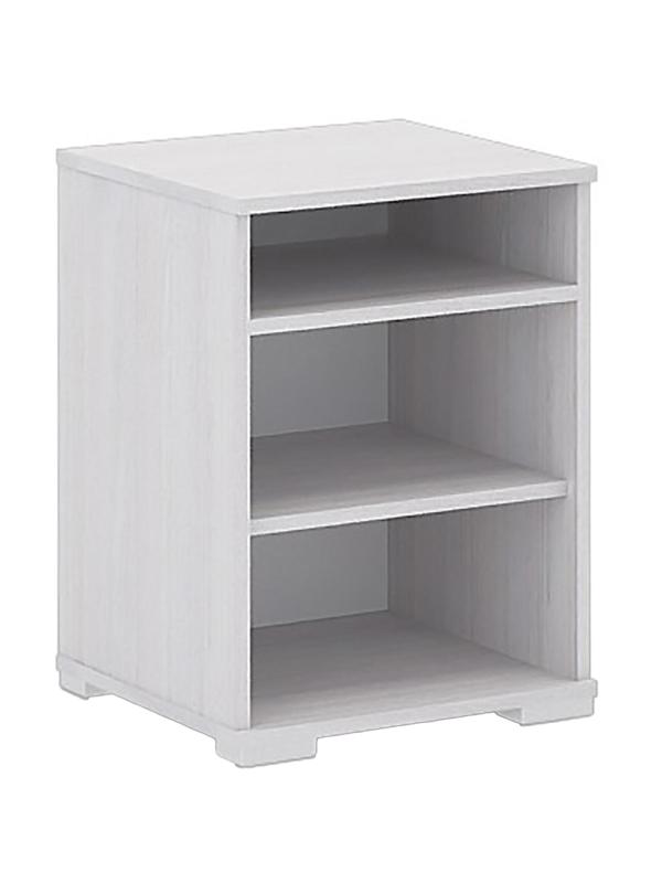 Тумба прикроватная NM_Сальма ТБ 021 (438х582х398)  МДФ бел.глянец/Анкор