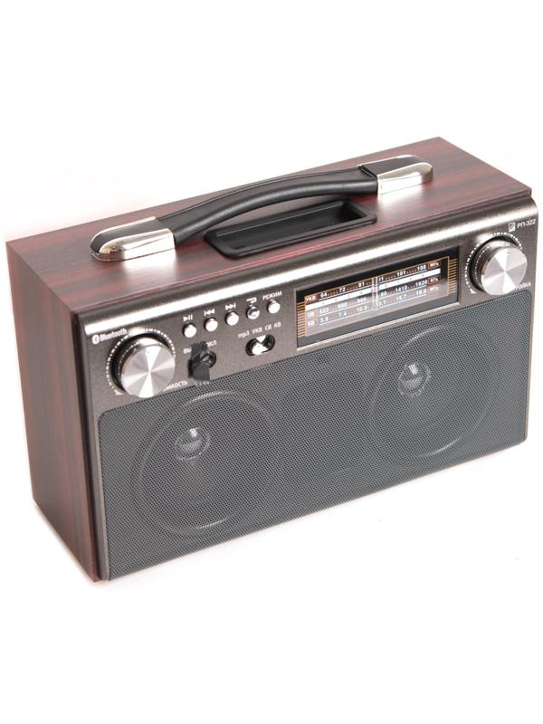 Радиоприемник БЗРП РП-322,УКВ64-108МГц,бат4xR20,220V,ак1400mA,USB/SD