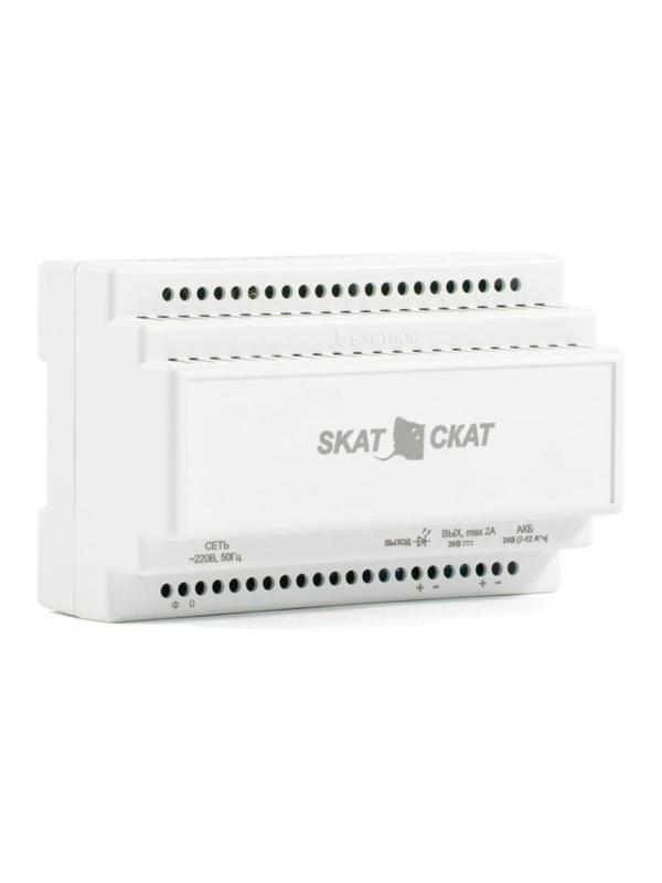 Блок питания Бастион SKAT-24-2.0 DIN (СКАТ ИБП-24/2-DIN) резервированный