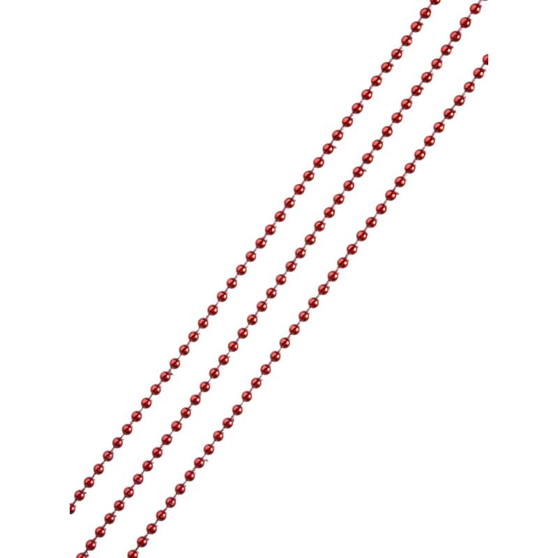 Гирлянда новогодняя из полистирола, красная / 270x0,4см арт.82886