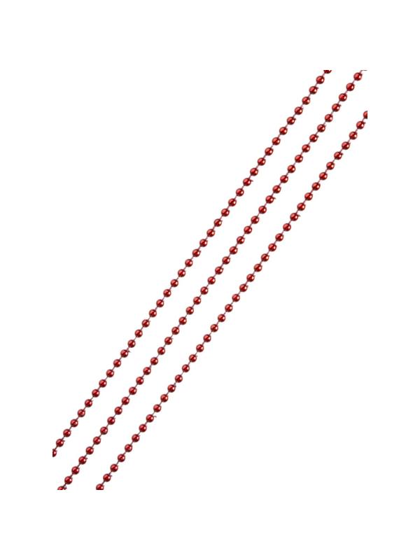 Гирлянда новогодняя из полистирола, красная / 270x0,4см арт.82886