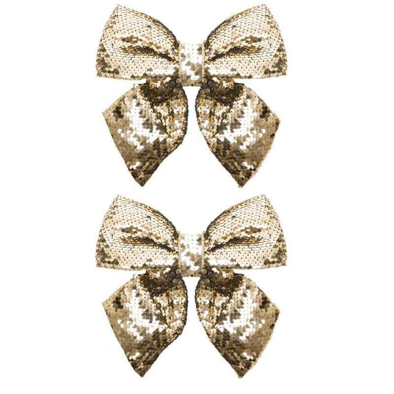 Украшение декоративное БАНТ Золото, наб 2 шт 14х12х0,01см 90824