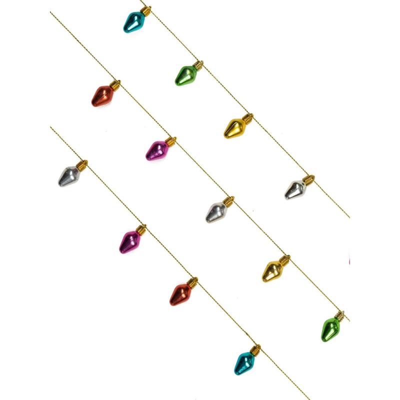 Гирлянда новогодняя Радужная из полистирола / 200x1,2x2,8см арт.88572