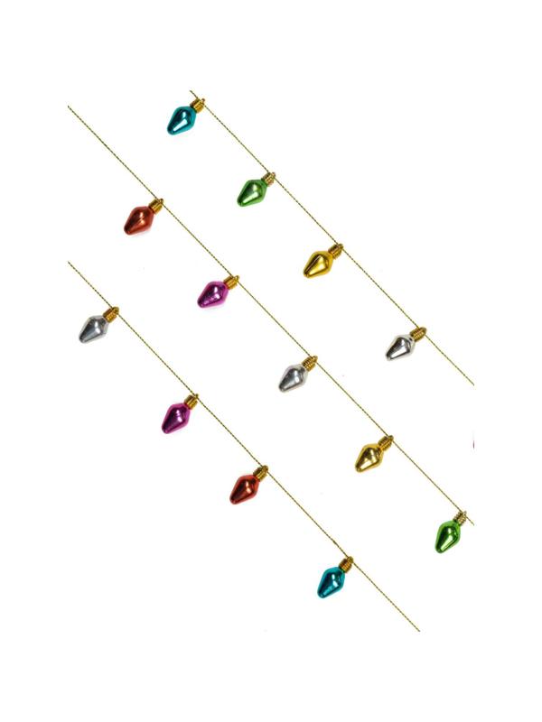 Гирлянда новогодняя Радужная из полистирола / 200x1,2x2,8см арт.88572