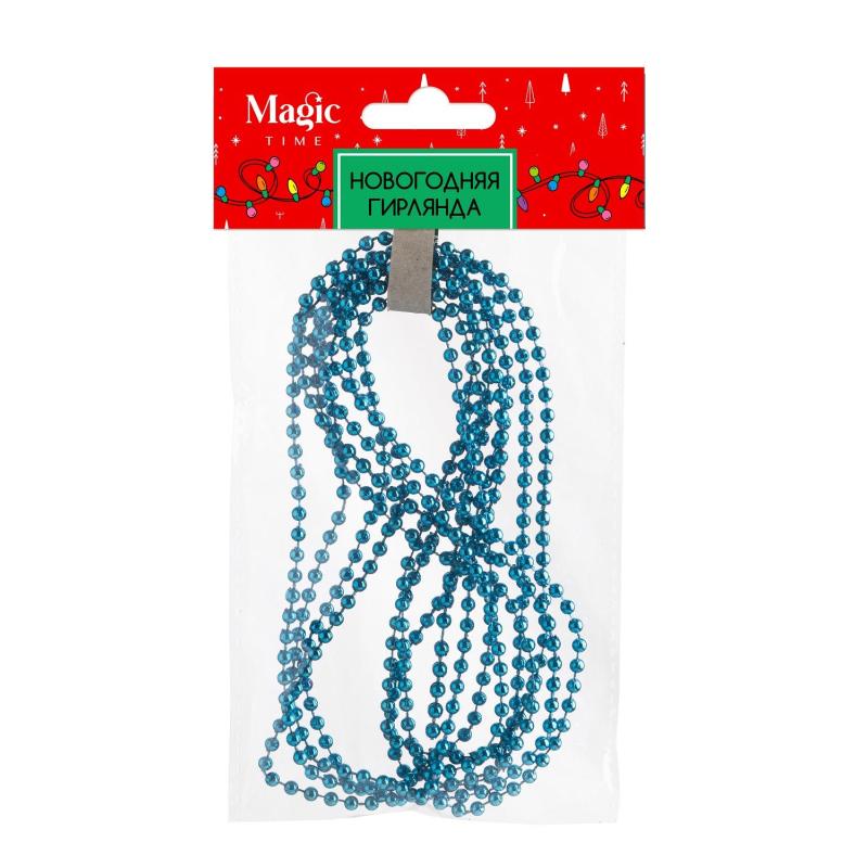 Гирлянда новогодняя из полистирола, голубые 270x0,4см арт.88762