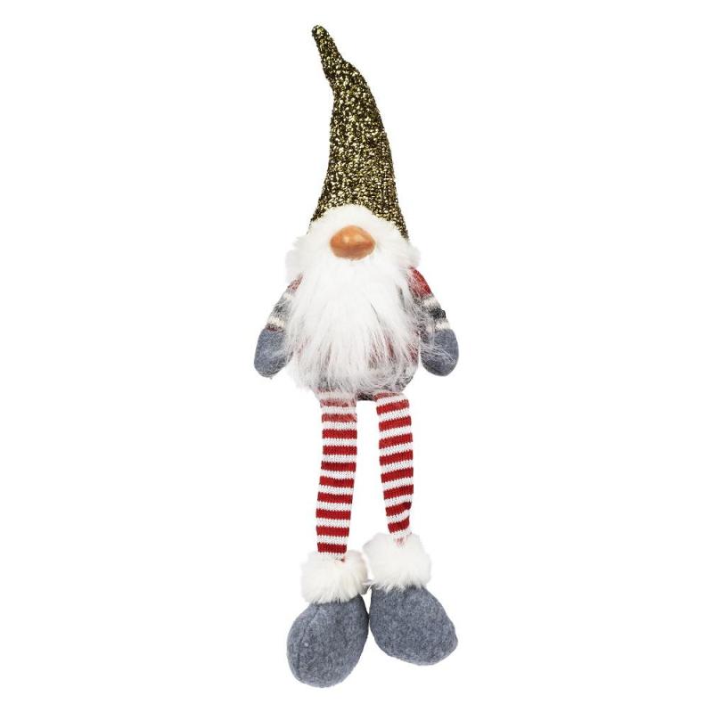 Игрушка декоративная мягконабивная Гном, золот/красн/бел 11x6,5x45 89623