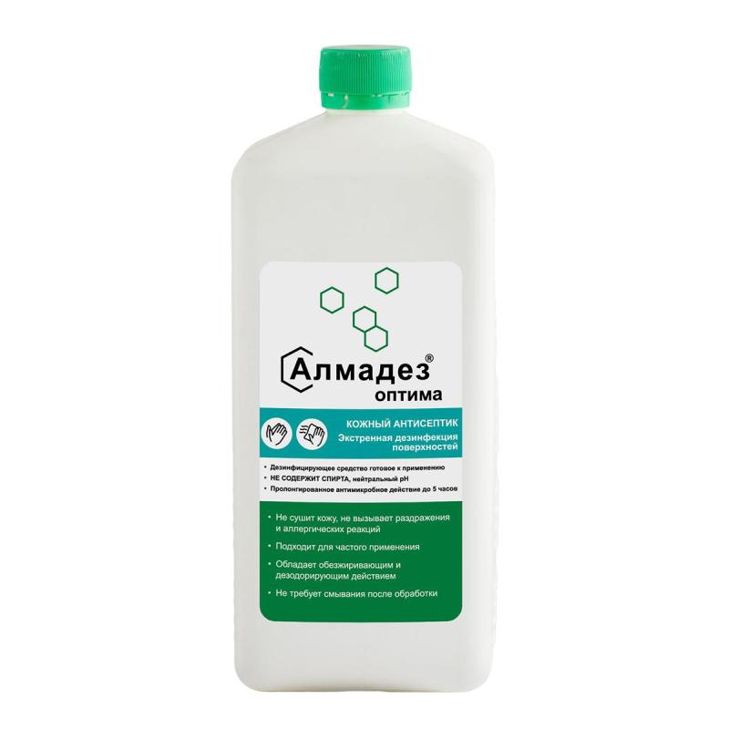 Антисептик кожный Алмадез-Оптима, на водной основе, 1 л (крышка)