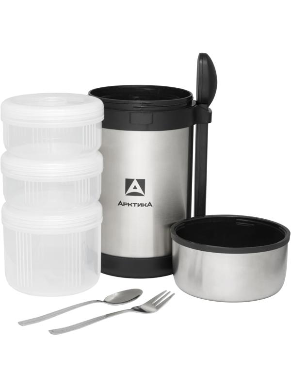 Термос для еды с 3-мя герметичными контейнерами, 403-1500