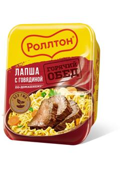 Лапша Роллтон по-домашннму говядина, 90гх24шт/уп