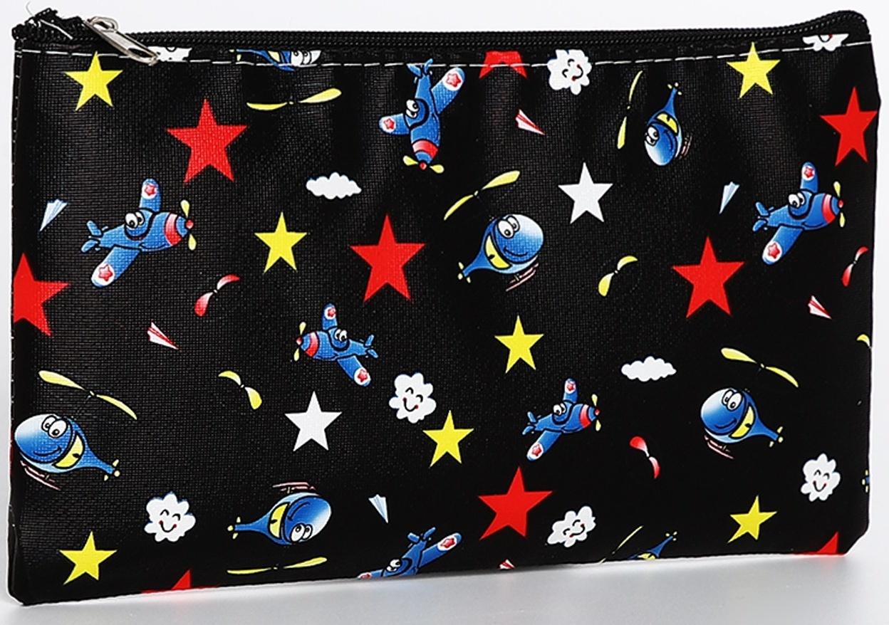 Косметичка на молнии, цвет чёрный