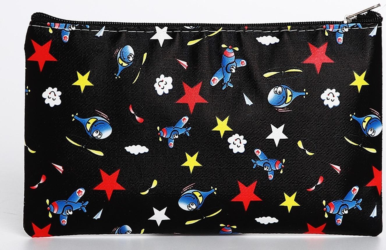 Косметичка на молнии, цвет чёрный