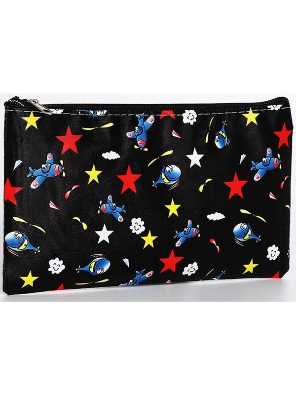 Косметичка на молнии, цвет чёрный