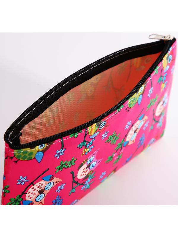 Косметичка на молнии, цвет розовый