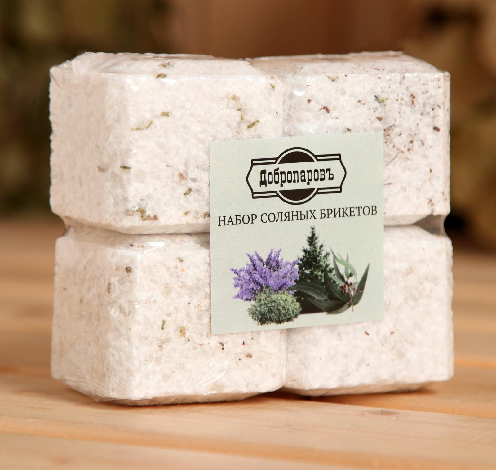 Соляной брикет набор 4 шт 
