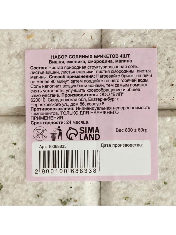 Соляной брикет набор 4 шт 