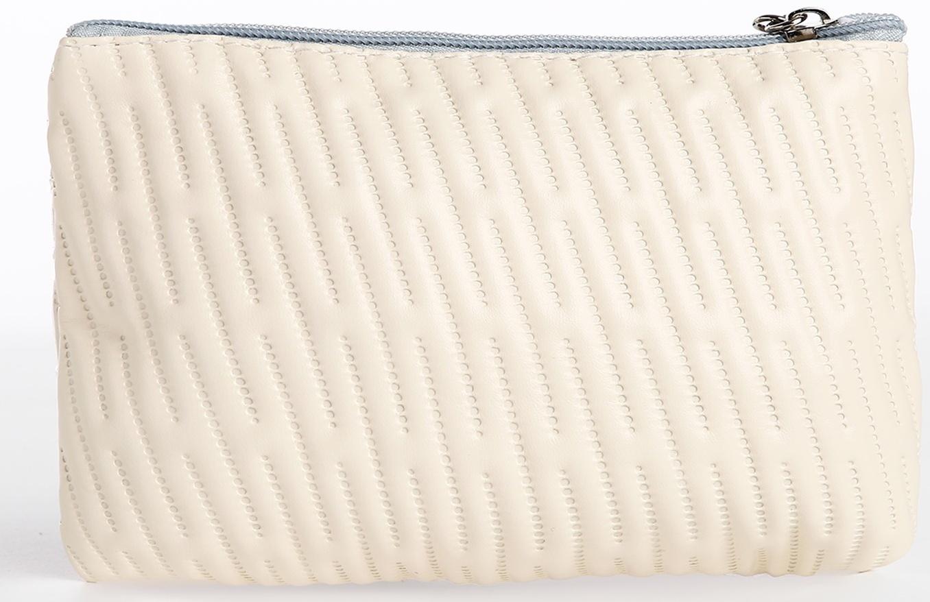 Косметичка на молнии, цвет бежевый