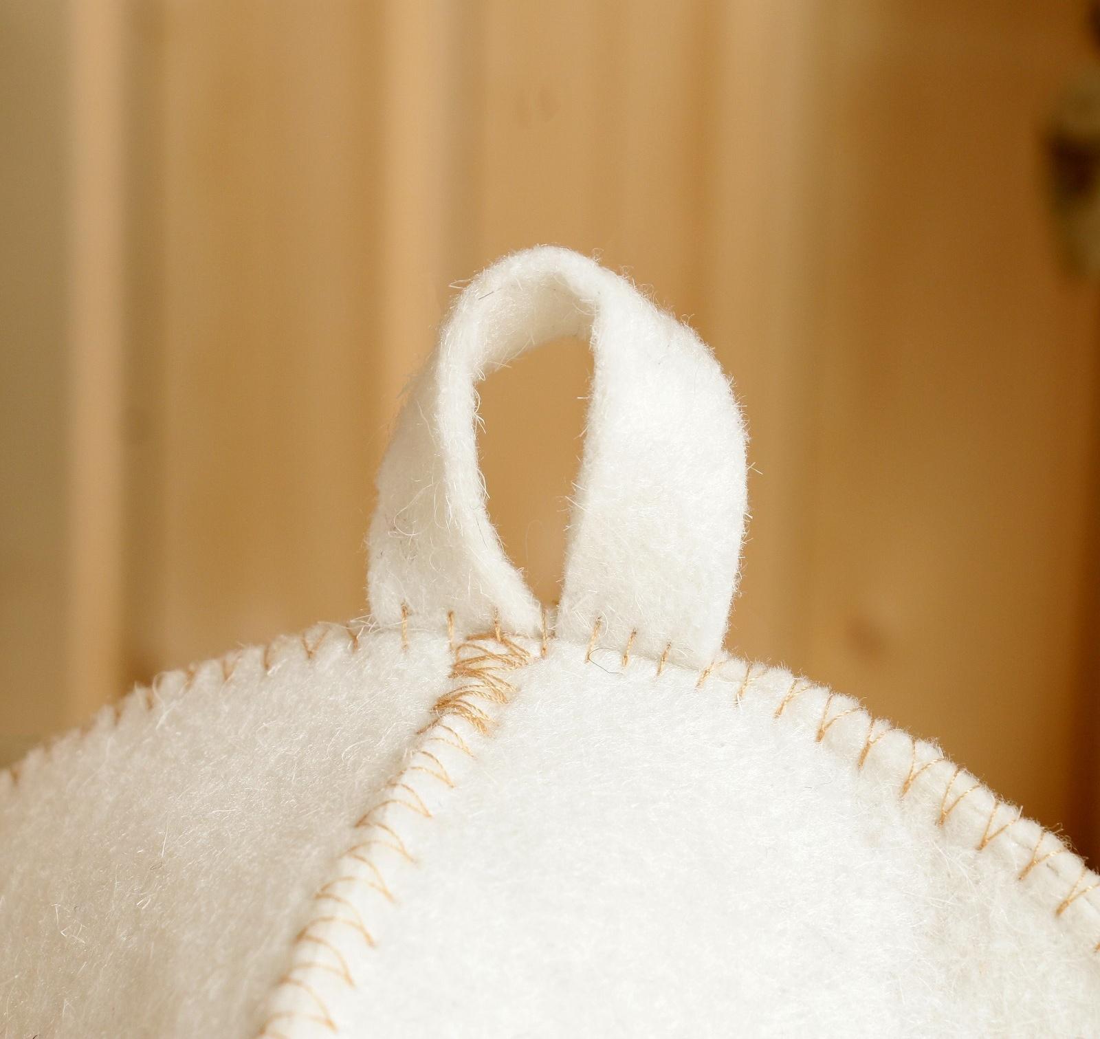 Шапка для бани с вышивкой 