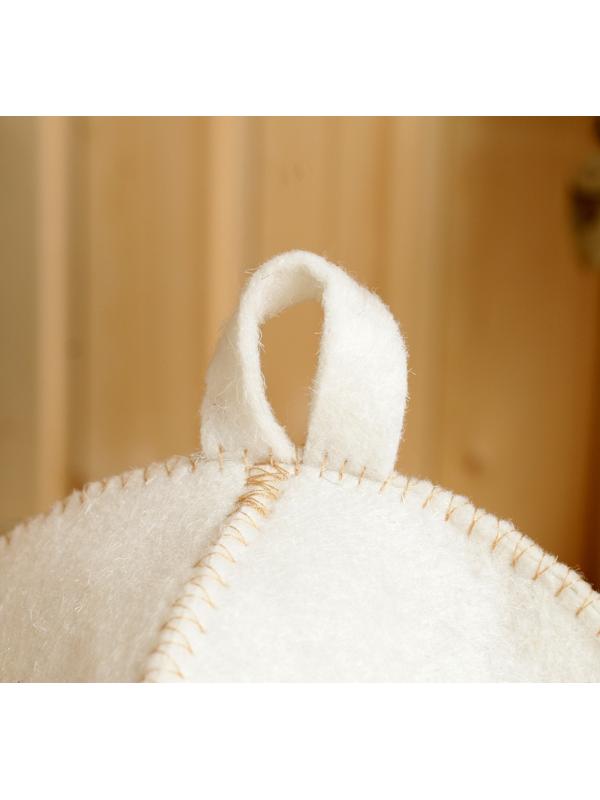 Шапка для бани с вышивкой 