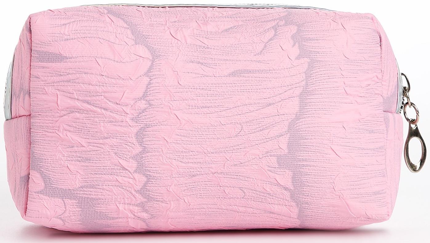 Косметичка на молнии, цвет розовый
