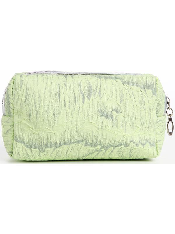 Косметичка на молнии, цвет зелёный