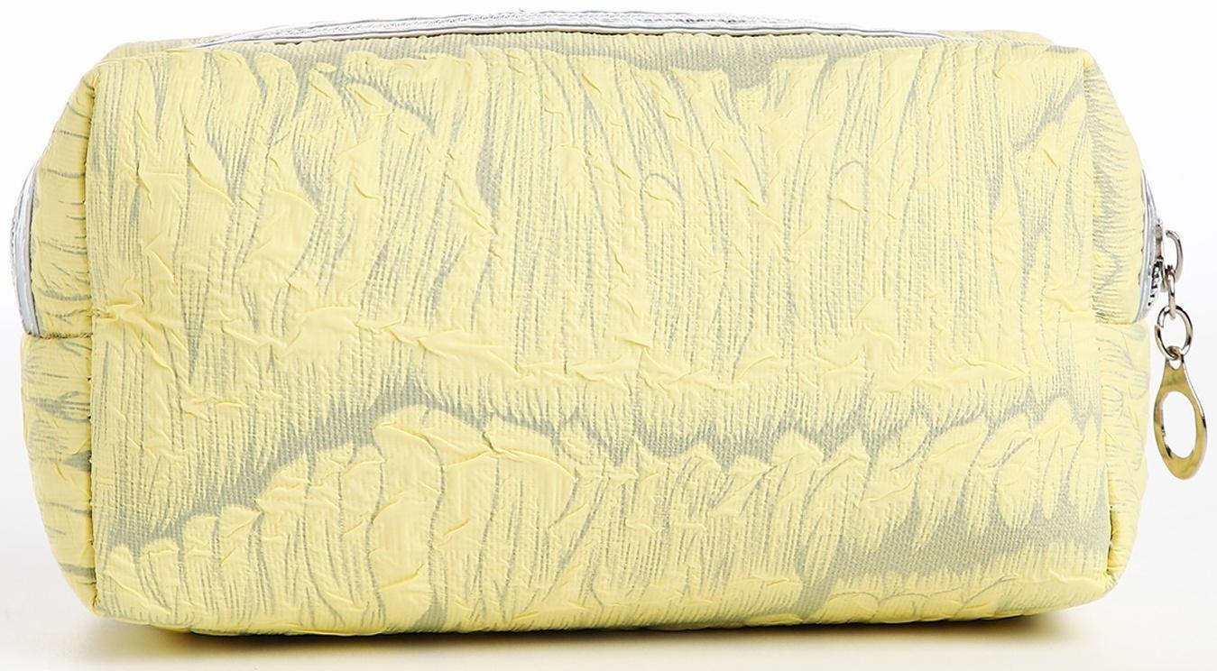 Косметичка на молнии, цвет жёлтый