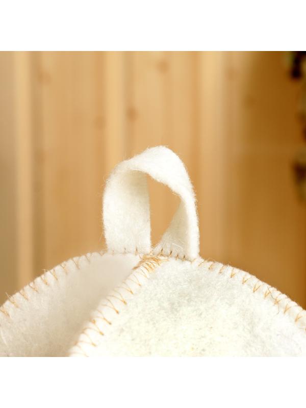 Шапка для бани с вышивкой 