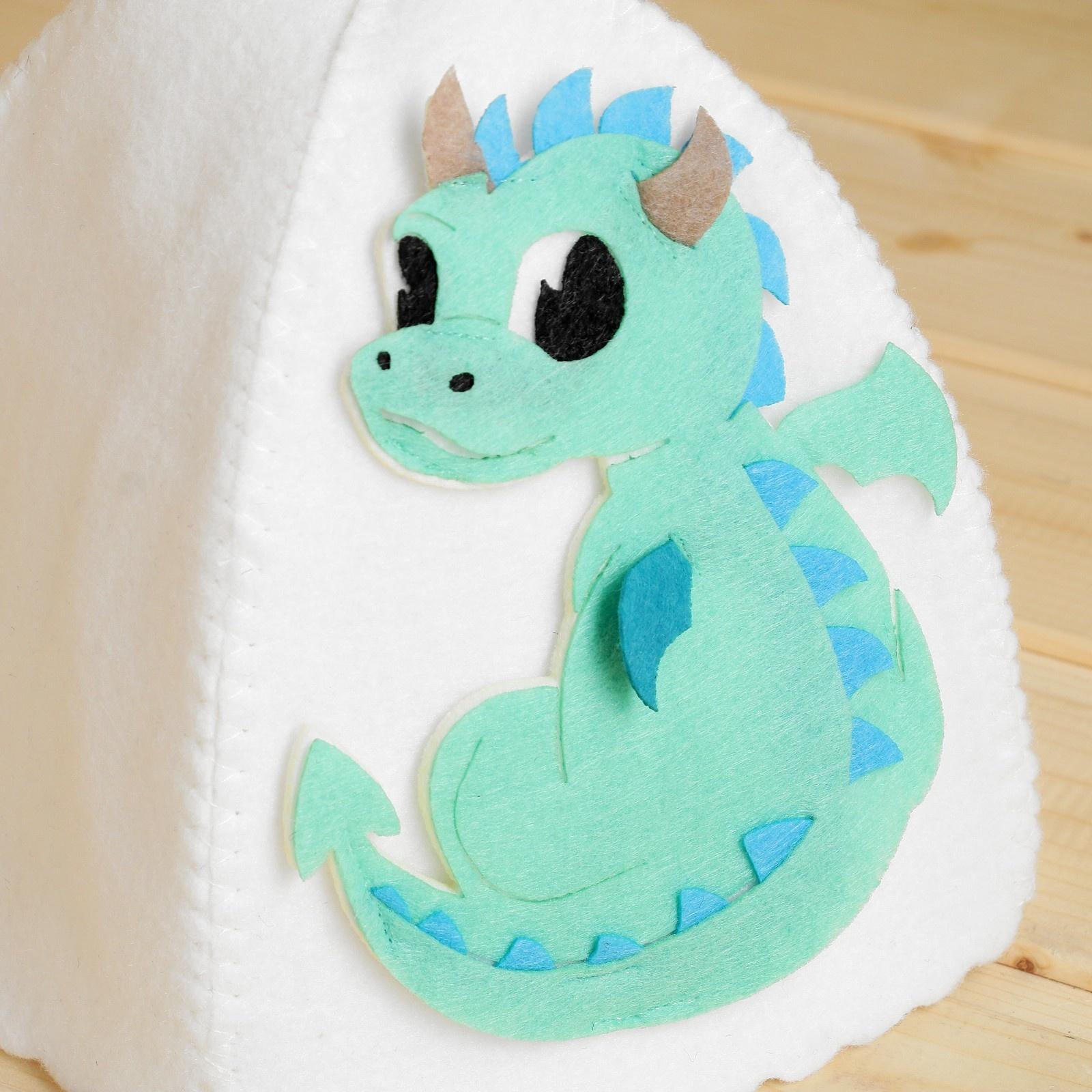 Шапка для бани детская с аппликацией 