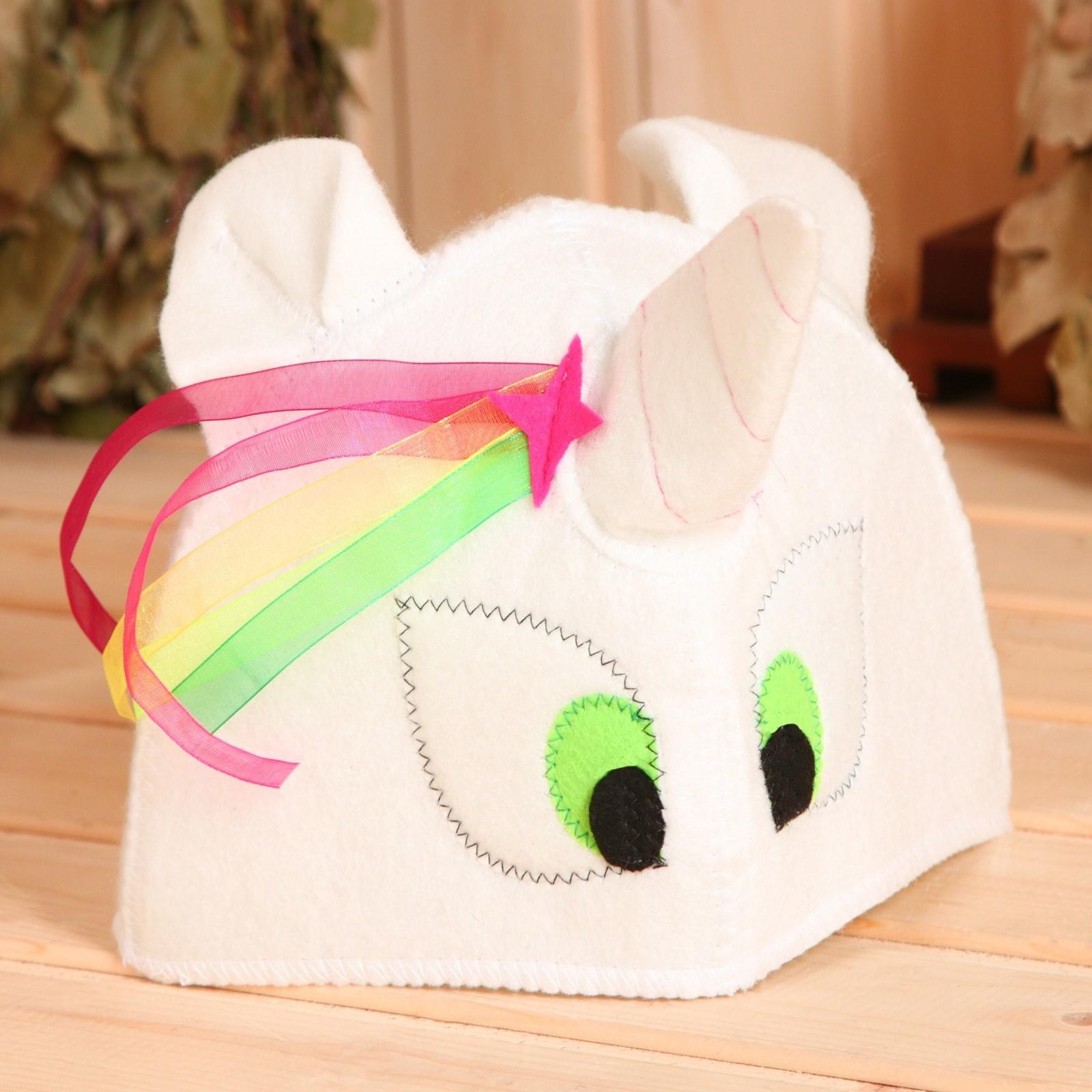 Шапка модельная белая 