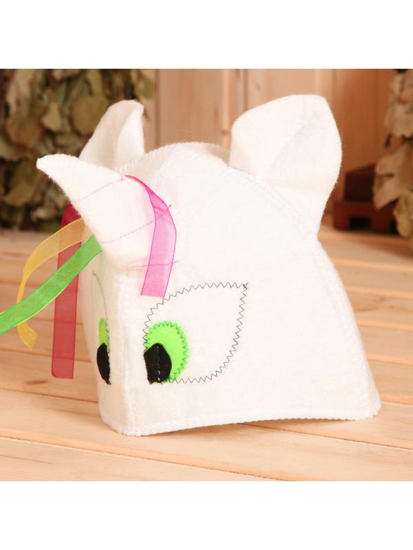 Шапка модельная белая 