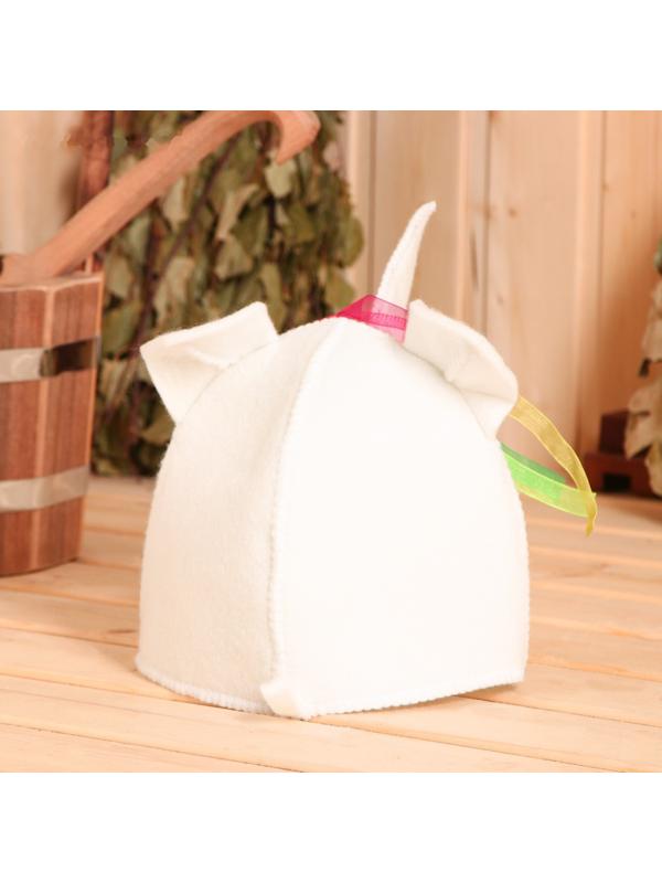 Шапка модельная белая 