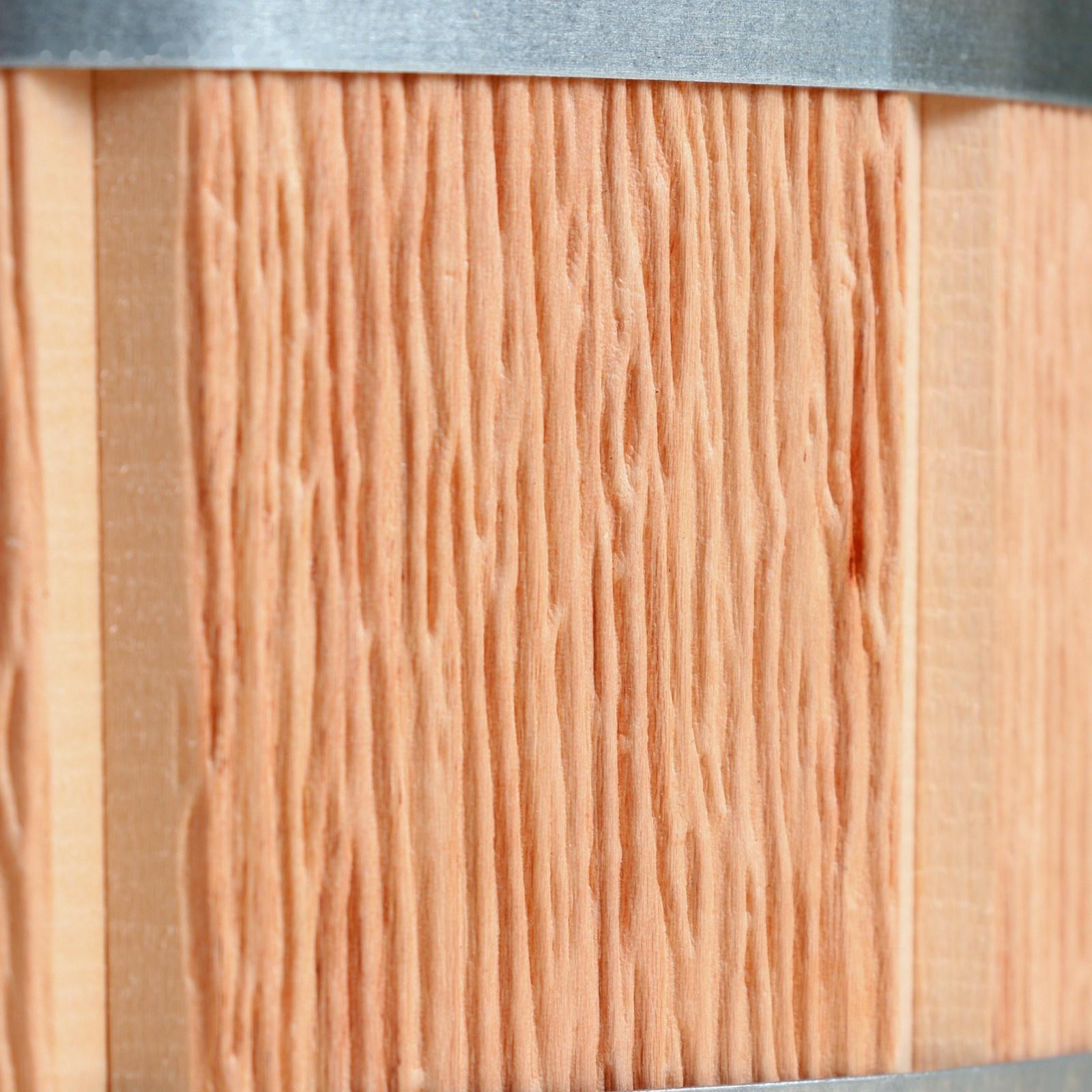 Шайка- ушат из липы, 4 л, пластиковая вставка Старая Русь