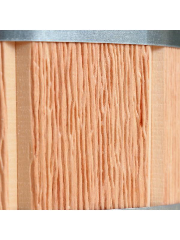 Шайка- ушат из липы, 4 л, пластиковая вставка Старая Русь