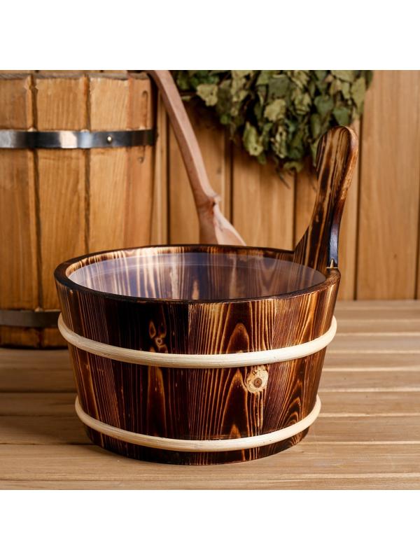 Запарник с пластиковой вставкой, 4 литра 26х22х27 см